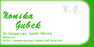 monika gubek business card
