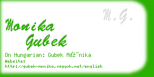 monika gubek business card